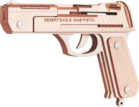 Dřevěné 3D puzzle Pistole Desert Eagle