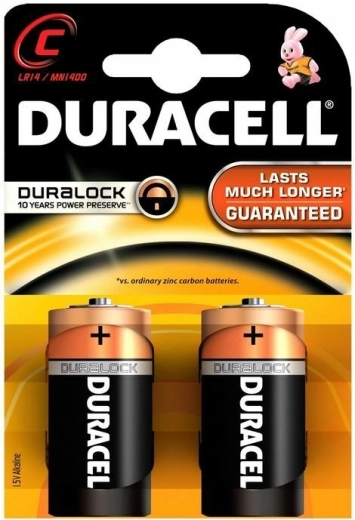 Alkalické baterie C 1,5 V DURACELL Basic, 2 ks