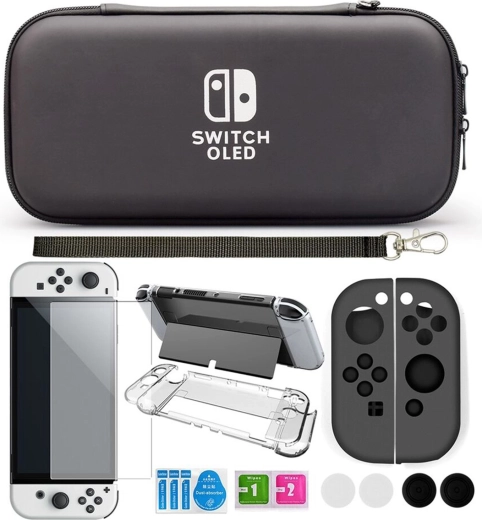 Ochranné pouzdro a sada příslušenství pro Nintendo Switch OLED - 1 kus