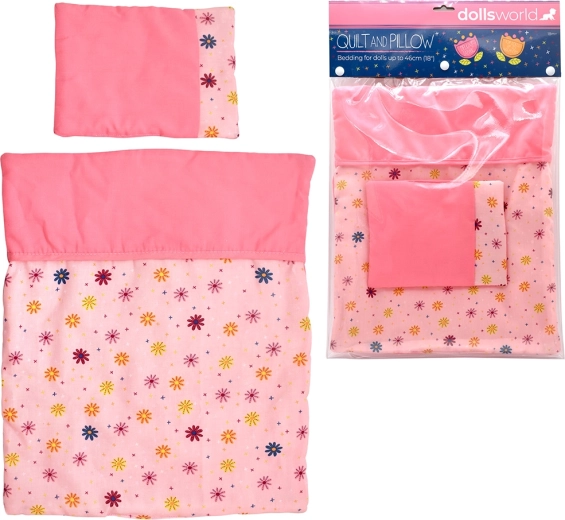 Dolls World peřinka a polštářek pro panenky 46 cm