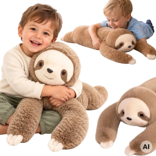 WOOPIE Zátěžový senzorický plyšák lenochod 2,5 kg