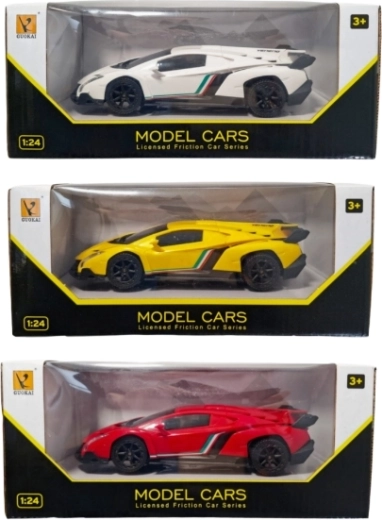 Sportovní auto 1:24 s setrvačníkem