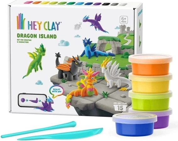 HeyClay ostrov draků – kreativní sada modelíny