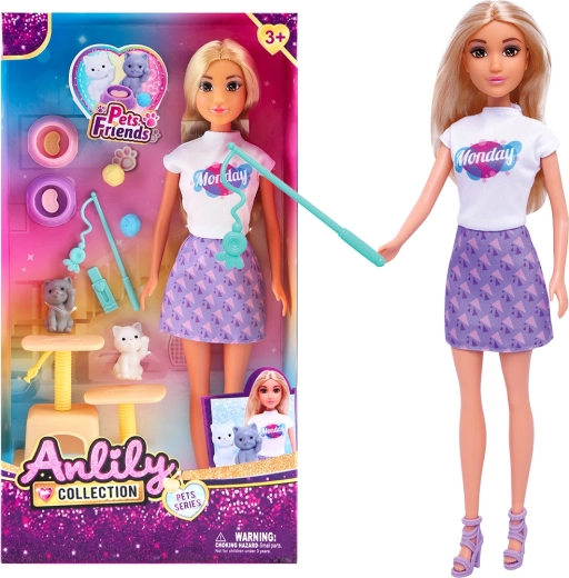 Panenka s kočičkami a kočičím stromem