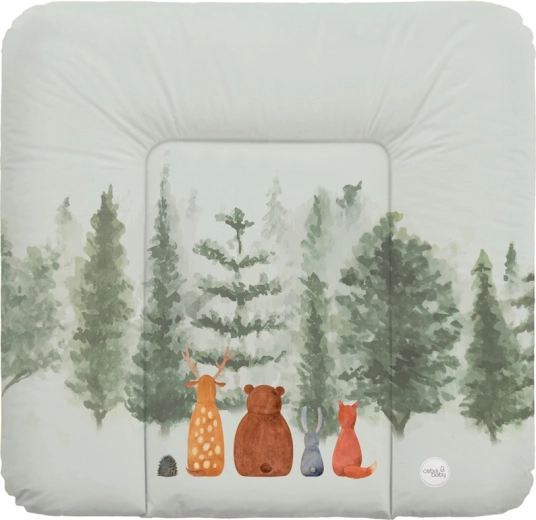 Ceba Baby měkká přebalovací podložka na komodu 75 × 72 cm basic forest companions