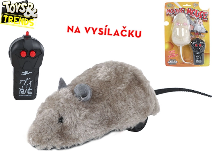 Toys&Trends RC plyšová myš 2,4 GHz – zábavná hračka na dálkové ovládání