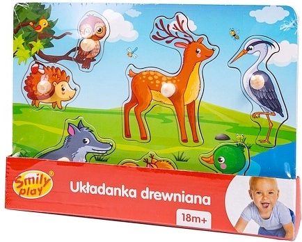 Dřevěné puzzle Les