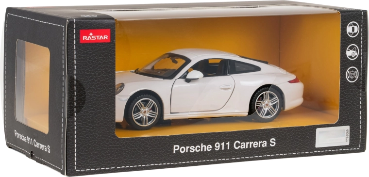 Kovový model 1:24 PORSCHE 911 Rastar – bílý