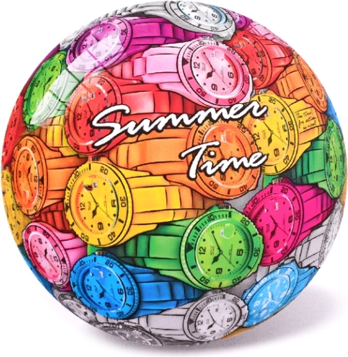 Dětský míč s motivem hodinek 23 cm, od 10 měsíců