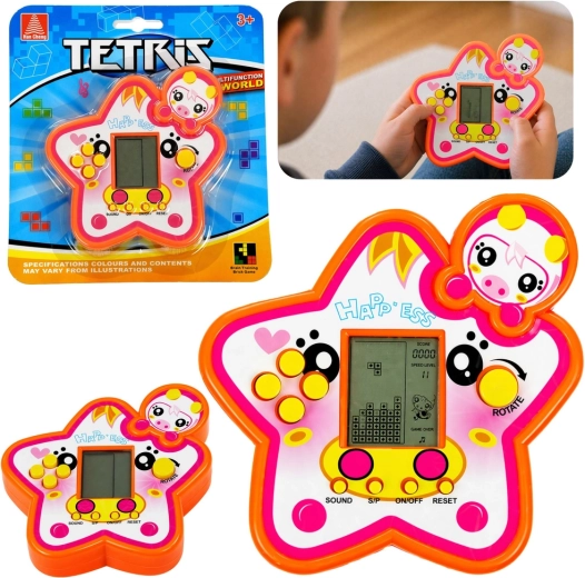 Elektronická hra Tetris ve tvaru hvězdy - 1 kus