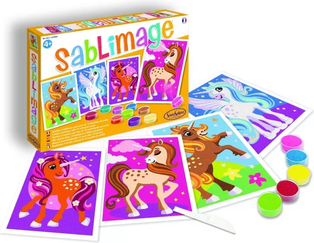 Sentosphere Sablimage mini pískové obrázky jednorožci