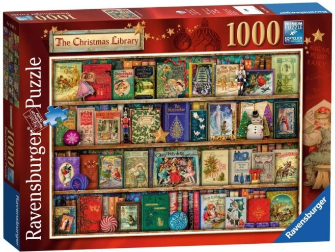Ravensburger puzzle Vánoční knihovna 1000 dílků