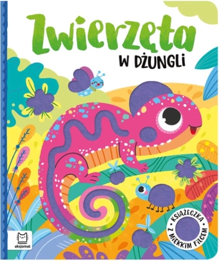 Zvířátka v džungli – měkká smyslová knížka z filcu