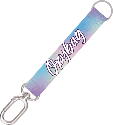 Krátká klíčenka s karabinkou Holographic