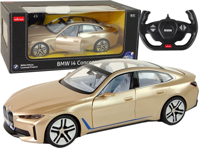 RC auto BMW i4 Rastar 1:14 zlaté