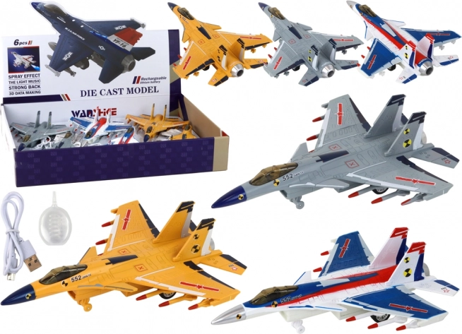 Dětský model letadla s efekty páry a zvuku