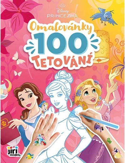 Omalovánky s 100 tetováním Disney Princezny