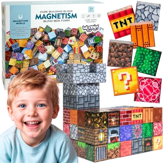 3D Magnetická stavebnice - 63 ks