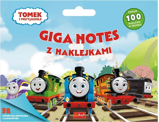 Tomáš a přátelé giga zápisník se samolepkami