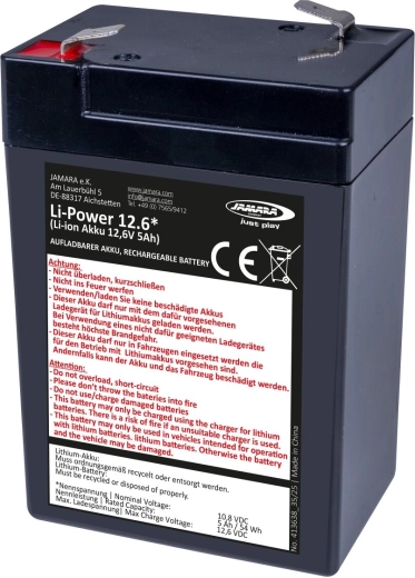 JAMARA lithium-iontová baterie Li-Power 12,6 pro elektrická vozítka