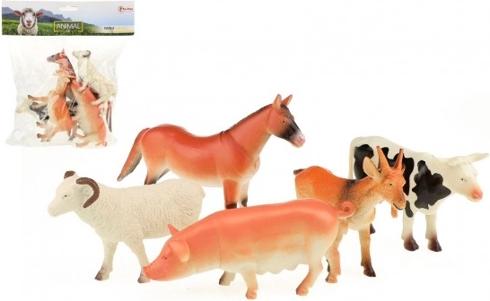 ToiToys Animal World farma – sada 5 hospodářských zvířat