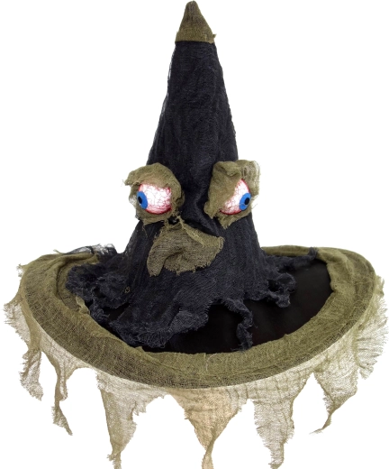 Klobouk čarodějský černý, špičatý (univerzální)