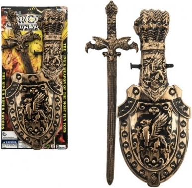 Dětský plastový meč se štítem 48 cm