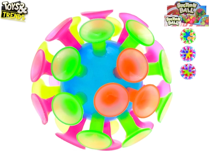 Míček s přísavkami 10 cm pro děti