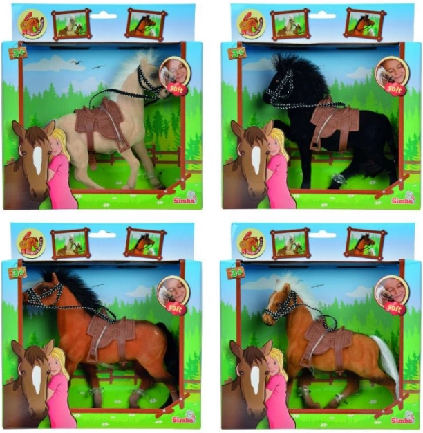 Kůň Champion Beauty 19 cm se sedlem