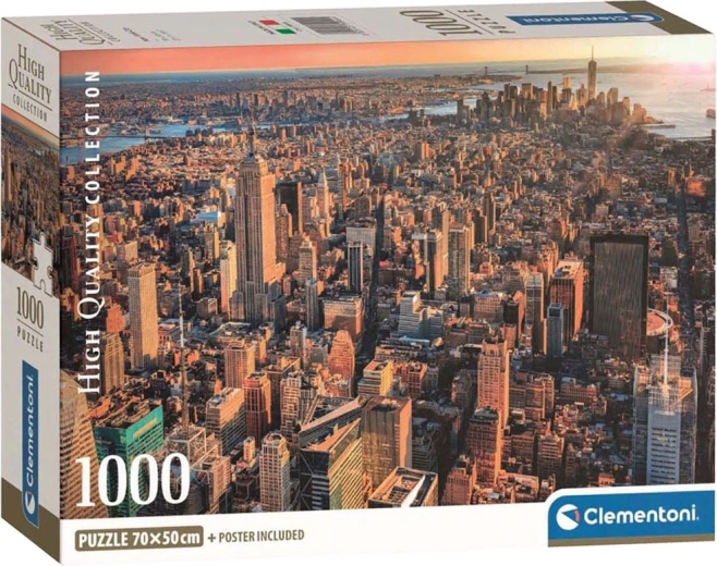 Puzzle CLEMENTONI New York – pohled na Manhattan, 1000 dílků