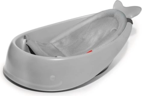 Skip Hop vanička Moby s ergonomickou podložkou, 3 fáze, šedá