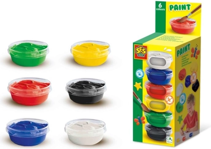 SES Creative plakátové barvy 6 × 45 ml