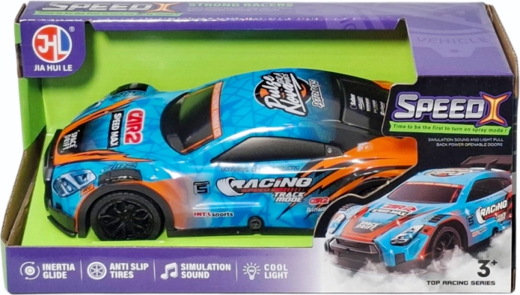 Závodní auto se světlem a zvukem
