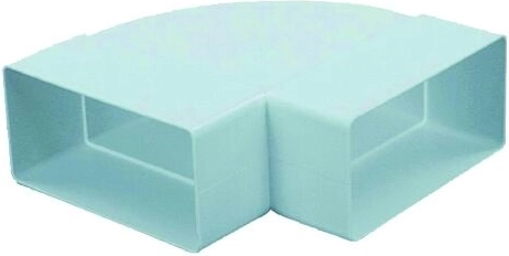 Vodorovné ploché koleno pro vzduchotechniku 110 × 55 mm