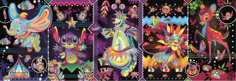 Panoramatické puzzle Disney radost 1000 dílků