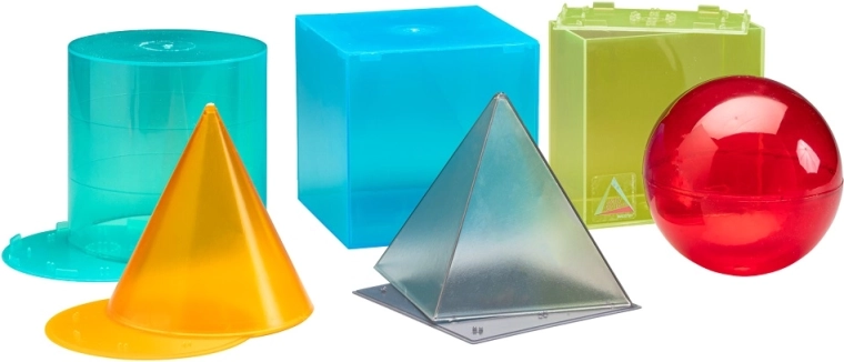Wissner průhledná sada geometrických těles 6 ks