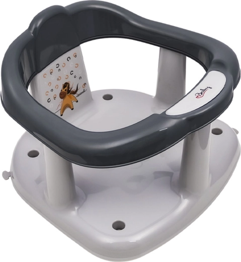 Maltex sedátko do vany Minimal Koník – ocelově šedé