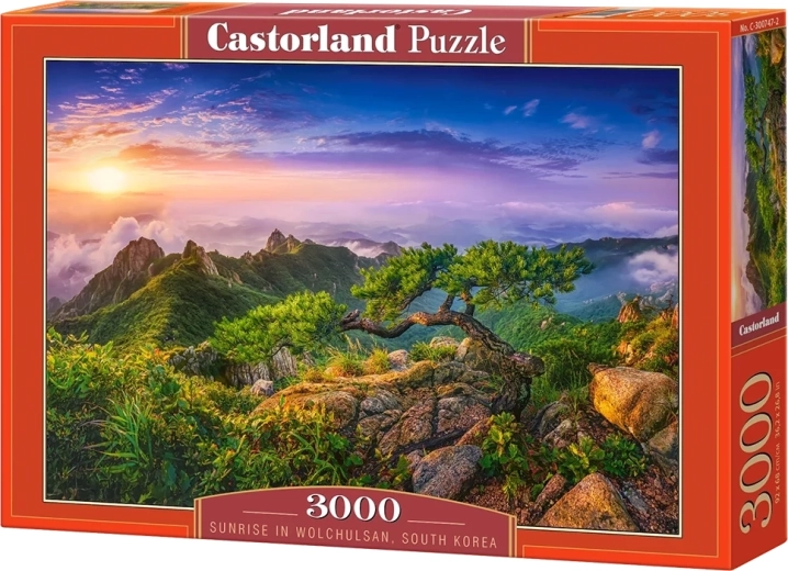 Castorland puzzle Východ slunce v pohoří Wolchulsan v Jižní Koreji 3000 dílků