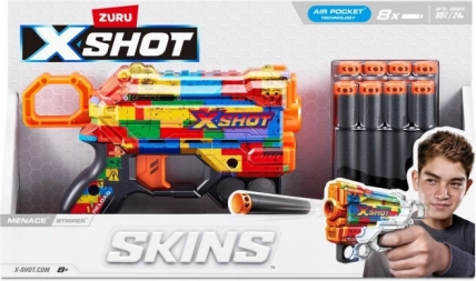 X-Shot Skins Menace dětský pistole blaster s pěnovými šipkami