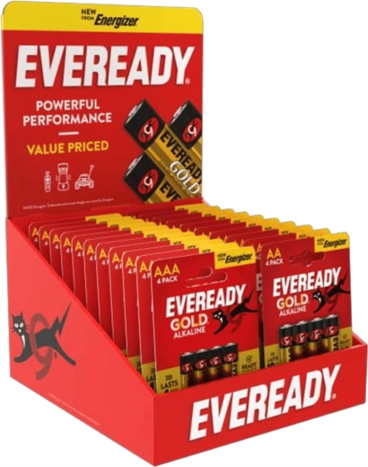 Energizer Eveready pultový stojan na baterie AA/AAA