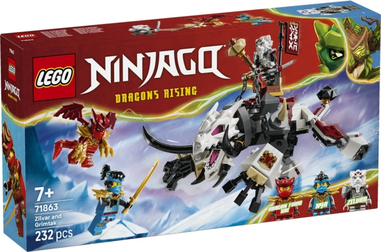 LEGO NINJAGO Zilvar a dračí bestie Grimtak