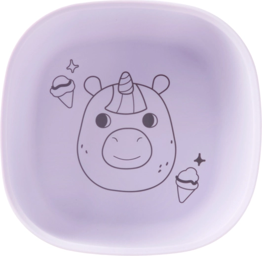 Skip Hop silikonová miska Besties squad purple pro děti 2+