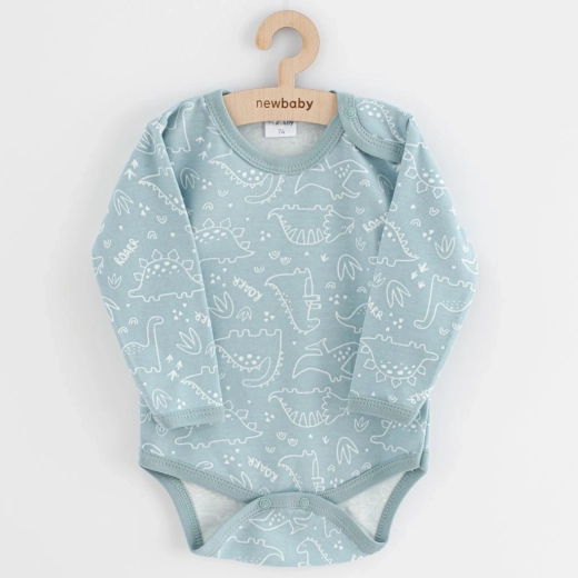 Dětské body NEW BABY Classic II dino mátové