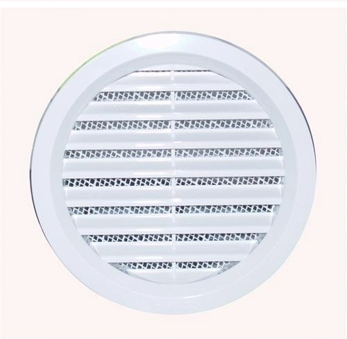 Větrací mřížka se síťovinou, průměr 100 mm, bílá