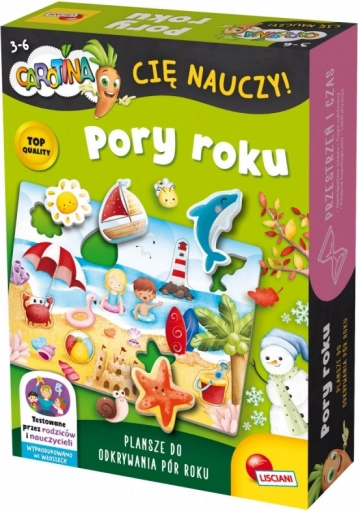 Carotina tě naučí roční období vzdělávací hra pro děti 3+