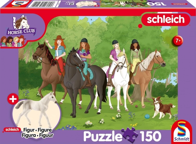 Schmidt puzzle Schleich výlet do přírody 150 dílků + figurka