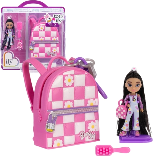 Disney ILY 4Ever Tote-ily Teenies módní mini panenka s motivem Daisy a doplňky