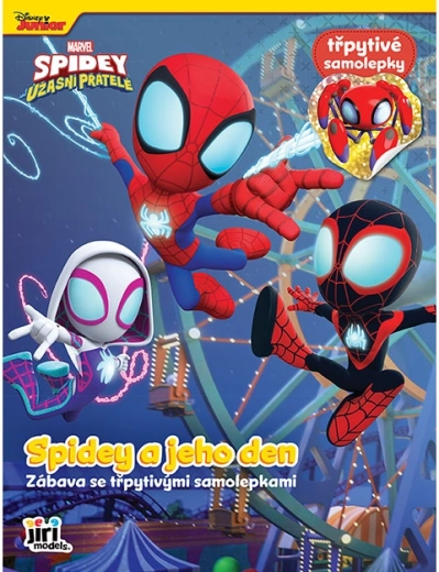 Samolepková knížka Spidey s třpytivými samolepkami