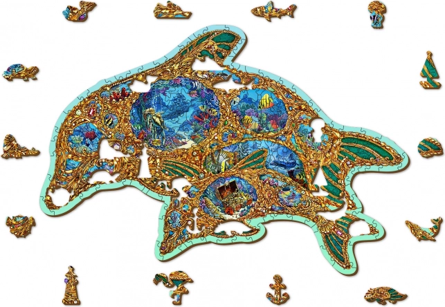 Dřevěné puzzle WOODEN CITY Klenoty moře – 250 dílků, eko