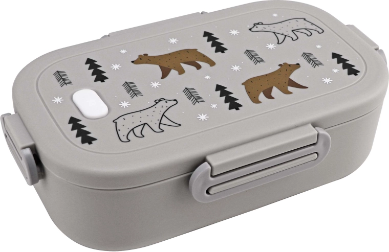 Plastový svačinový box Kitchisimo 950 ml medvěd